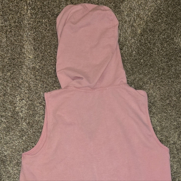 Jane And Delancey Pink Sleeveless Hooded Dress Swim Cover Up Size Medium - Picture 9 of 9